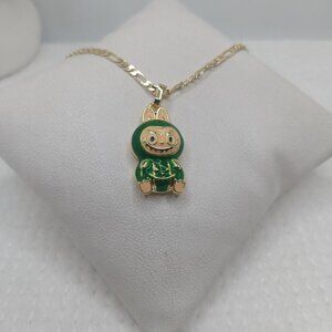 Goldplated Labubu necklace